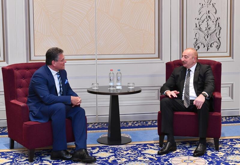 Президент Ильхам Алиев встретился в Брюсселе с вице-президентом Европейской комиссии