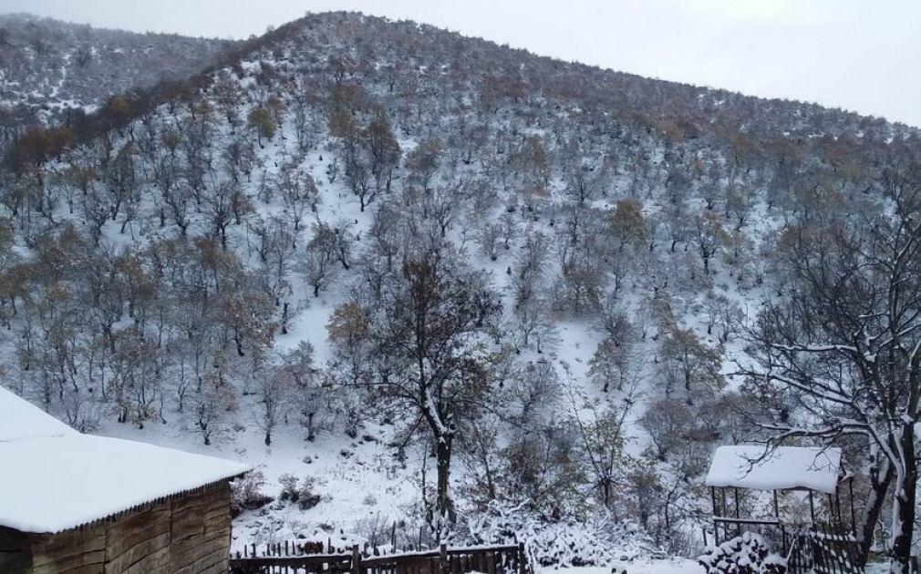 В ряде районов Азербайджана выпал снег