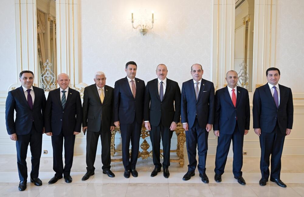 Президент Ильхам Алиев принял Председателя Палаты представителей Иордании