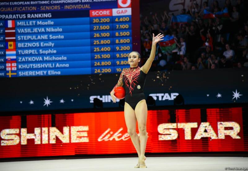 Gimnastımız Zöhrə Ağamirova Bakıda keçirilən Avropa çempionatında iki finala yüksəlib