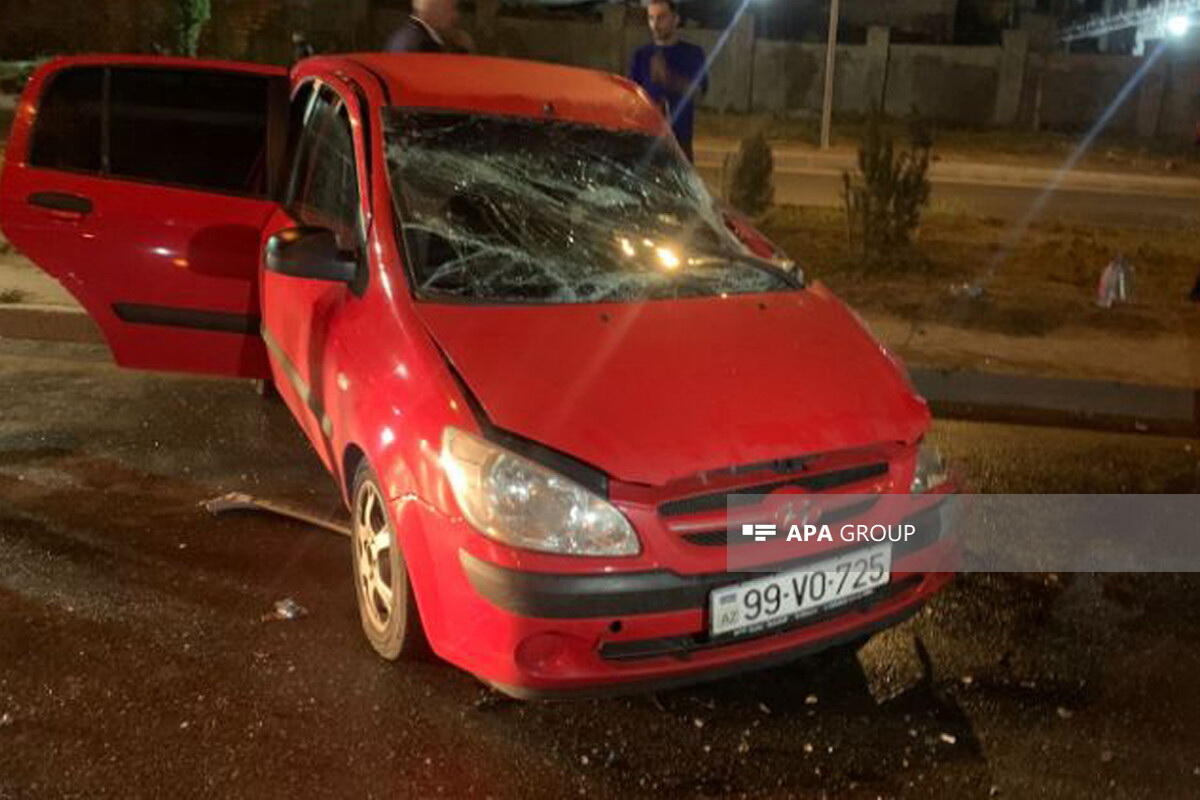 В Баку столкнулись легковой автомобиль и «КамАЗ», пострадали 5 человек