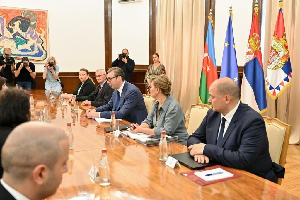 Сахиба Гафарова встретилась с Президентом Сербии