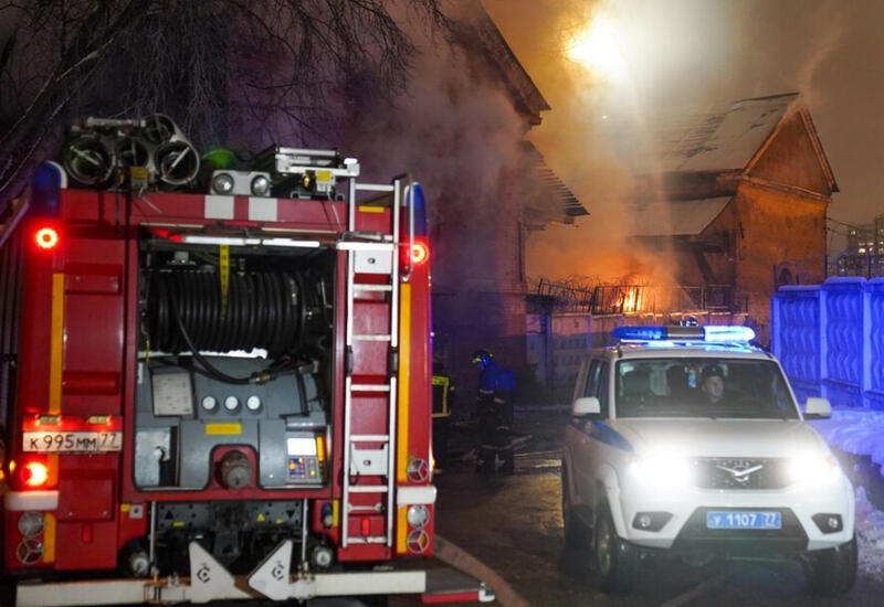 Пожар в "звездном" доме в Москве
