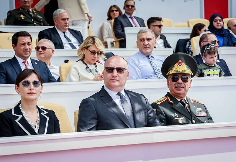 Закир Гасанов принял участие в военном параде в Грузии