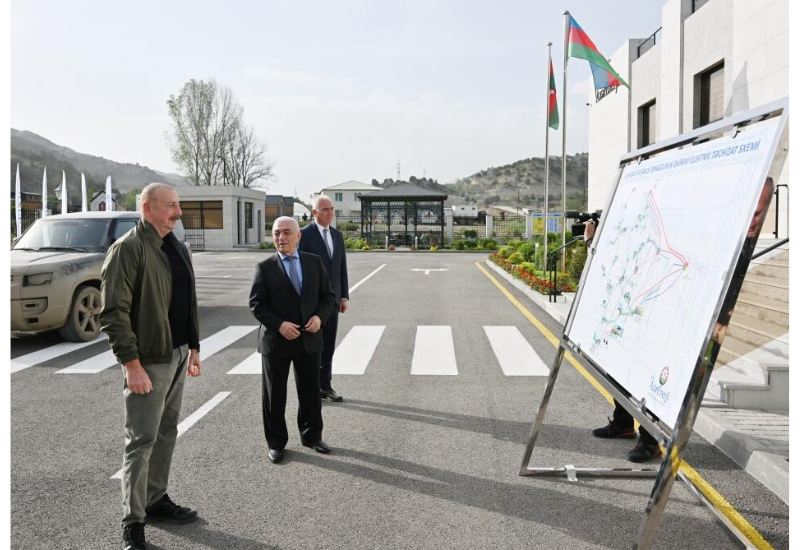 Президент Ильхам Алиев открыл городскую подстанцию «Лачин»