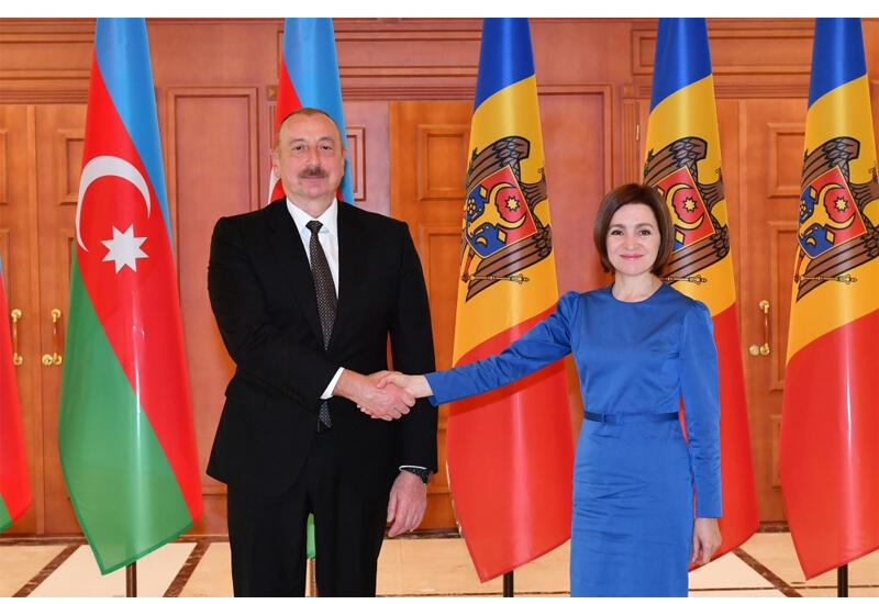 В Кишиневе состоялась встреча Президента Ильхама Алиева с Президентом Майей Санду