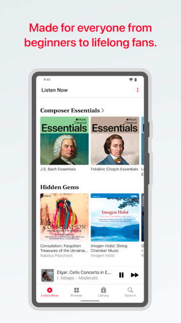 Apple Music Classical теперь доступно для Android