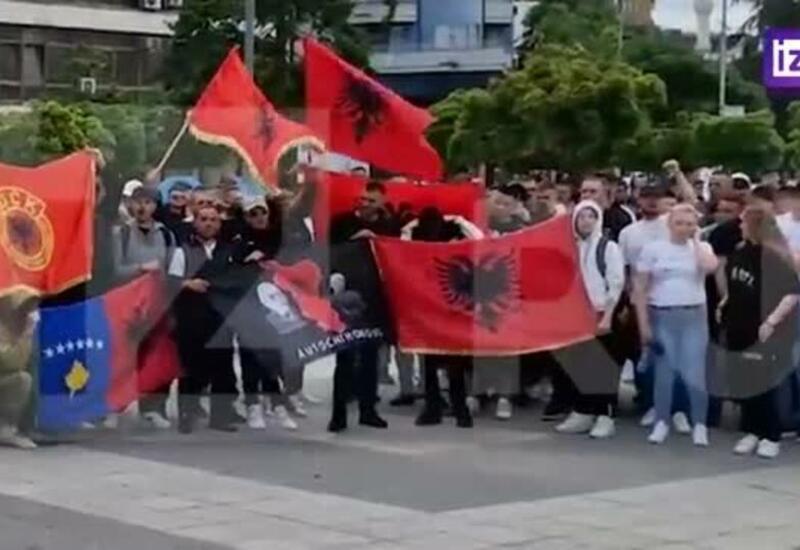 Албанцы устроили митинг против сербов на севере Косова