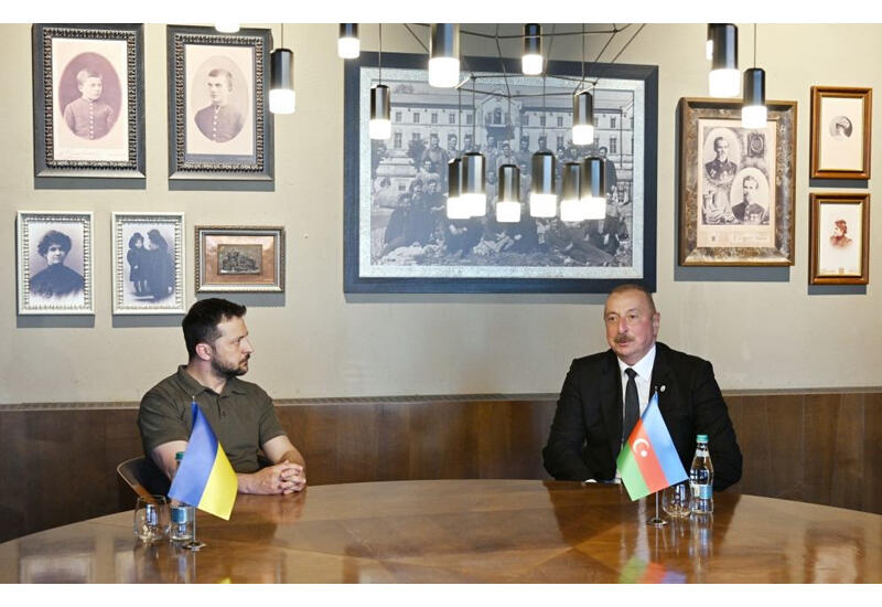 Kişineuda Prezident İlham Əliyevin Prezident Volodimir Zelenski ilə görüşü olub