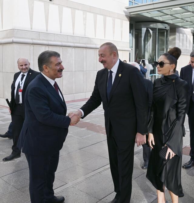 Президент Ильхам Алиев и Первая леди Мехрибан Алиева приняли участие в церемонии начала исполнения полномочий Президентом Реджепом Тайипом Эрдоганом