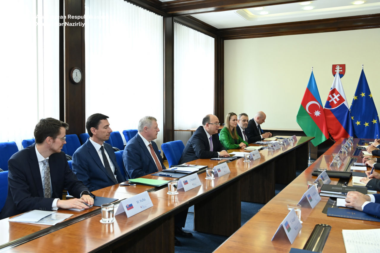 Обсуждение текущего статуса азербайджано-армянских отношений в фокусе встречи глав МИД Азербайджана и Словакии