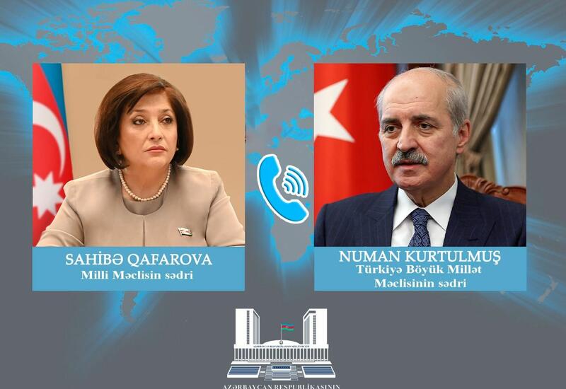 Сахиба Гафарова поздравила Нумана Куртулмуша с избранием на пост председателя парламента Турции
