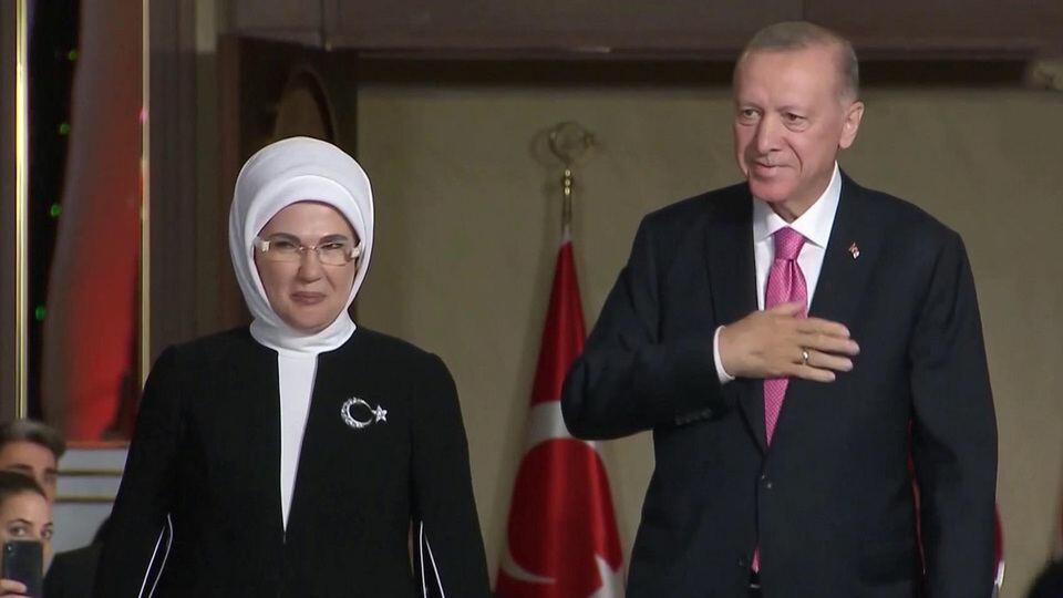 В Баку устроен государственный прием в честь Президента Турции Реджепа Тайипа Эрдогана и Первой леди Эмине Эрдоган