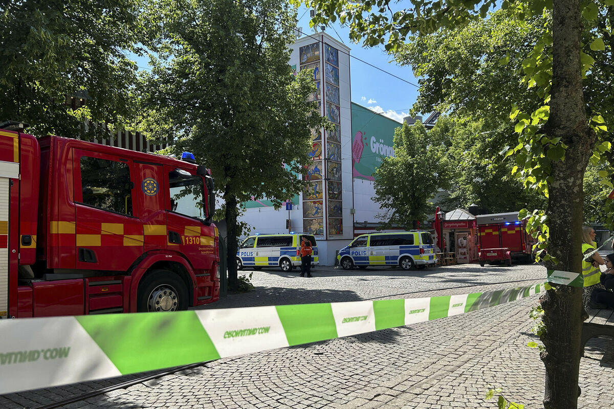 Авария на аттракционе в Стокгольме