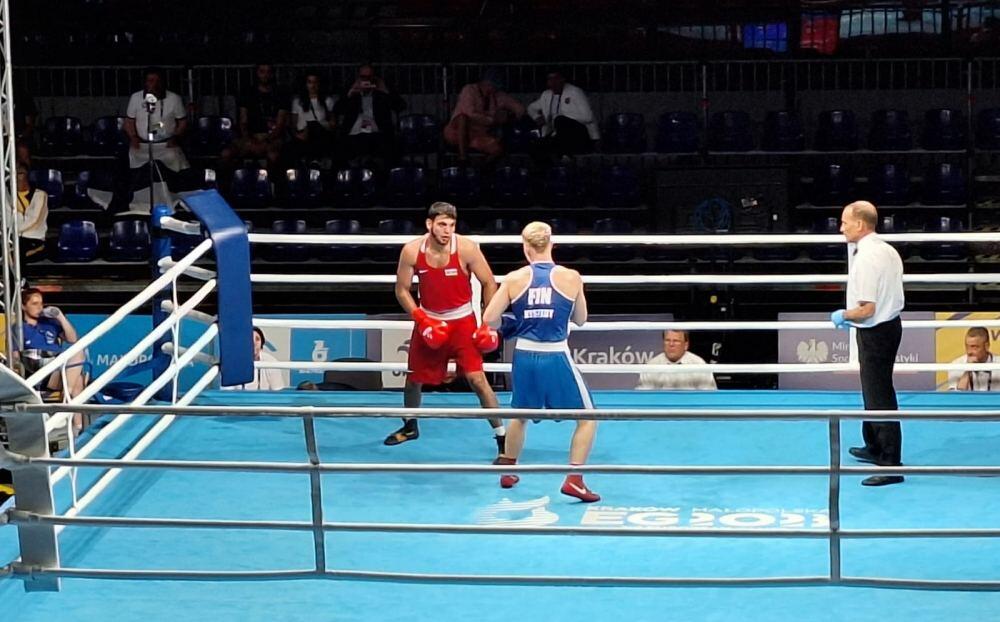 Азербайджанский боксер вышел в четвертьфинал Европейских игр