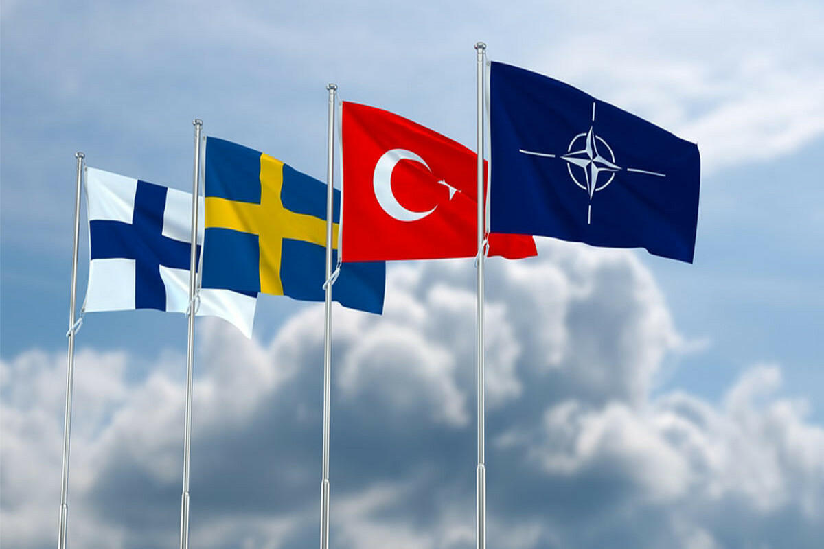 В нато ли турция. Флаг Швеция Турция НАТО. Флаг Финляндии и НАТО. Турция Финляндия НАТО. Турция НАТО флаги.
