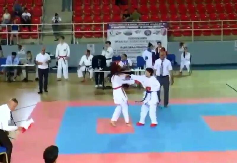 Azərbaycanlı idmançıya uduzan erməni karateçisinin təxribatı