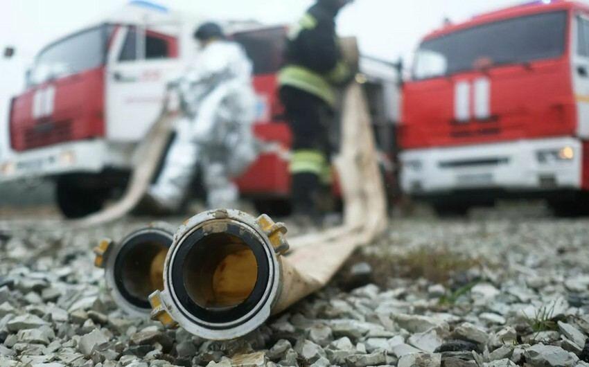 В одном из районов Баку вспыхнул пожар