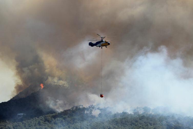 В Хатае начался лесной пожар, жителей эвакуируют