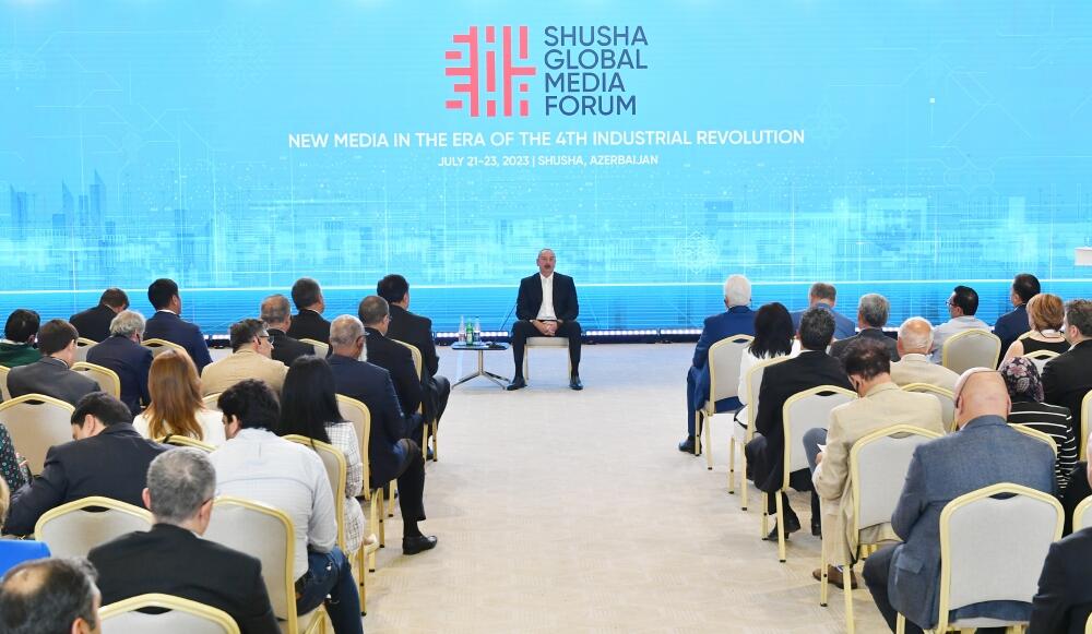 Президент Ильхам Алиев предложил проводить Глобальный медиа-форум регулярно