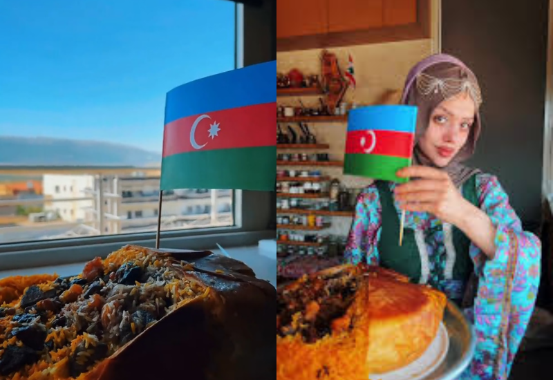 Ливанская фуд-блогерша показала миру жемчужину Азербайджанской кулинарии