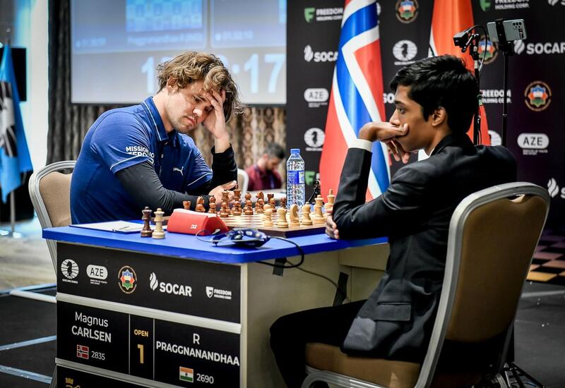 Первая партия финала Кубка мира по шахматам в Баку завершилась вничью