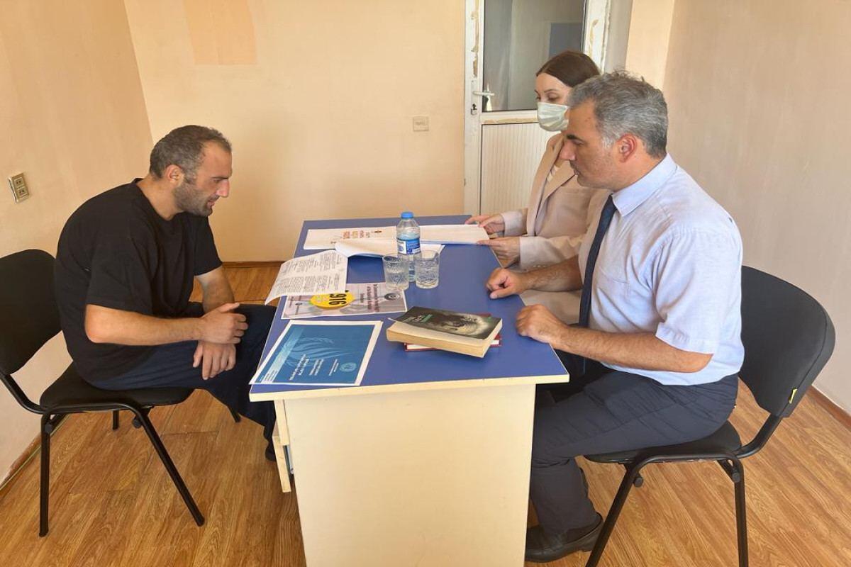 Представители Аппарата омбудсмана Азербайджана посетили члена армянской разведывательно-диверсионной группы