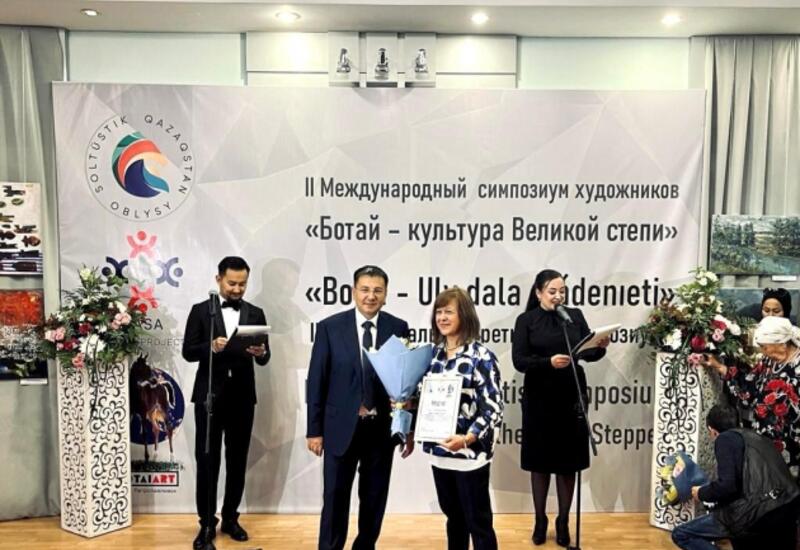 Известная азербайджанская художница рассказала о своем участие в международном симпозиуме в Казахстане