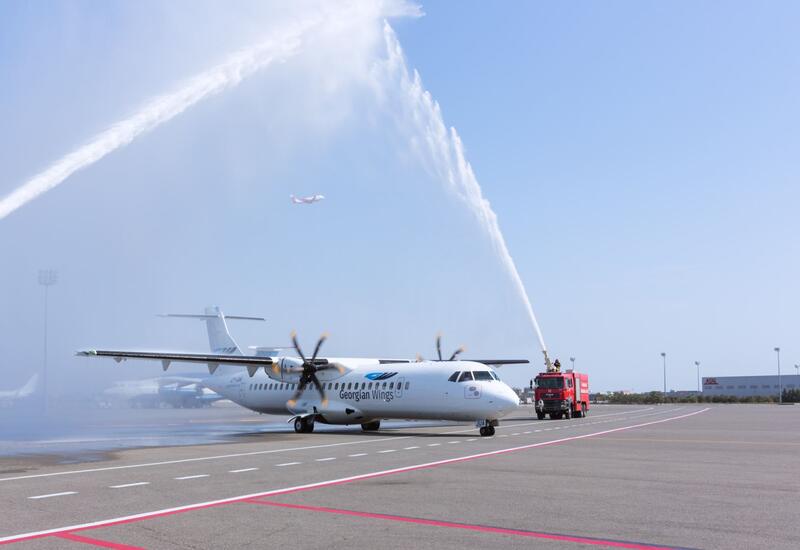 Международный аэропорт Гейдар Алиев принял первый рейс Georgian Wings