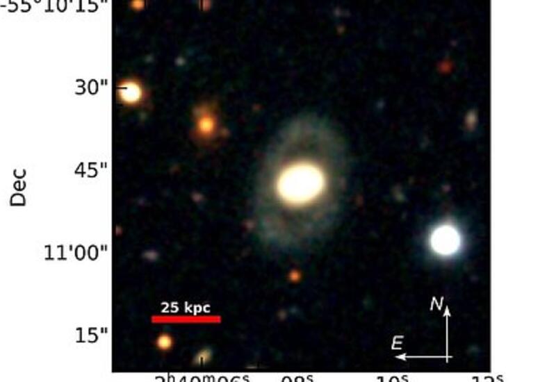 Обнаружена галактика с перпендикулярным кольцом