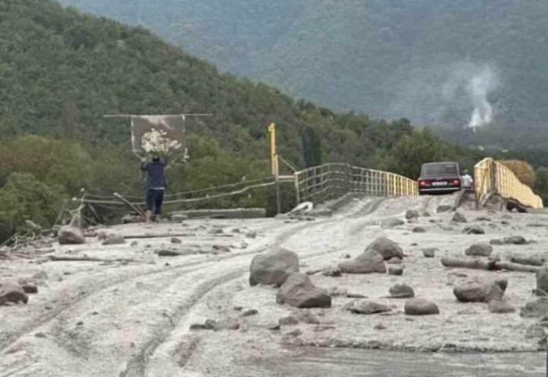 Селевые потоки нанесли ущерб в Шеки