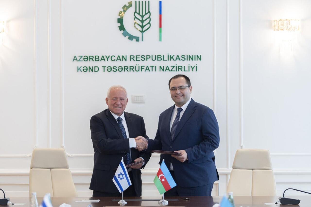 Азербайджан и Израиль подписали дорожную карту в области сельского хозяйства