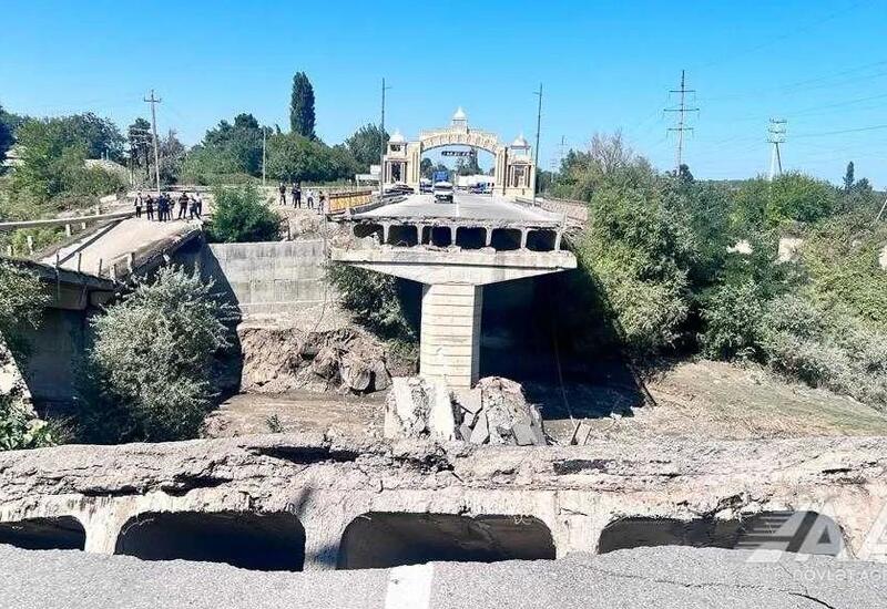 На месте обрушившегося моста в Хачмазе построят новый