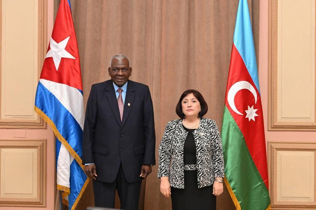 Сахиба Гафарова встретилась с председателем Национальной ассамблеи народной власти Кубы