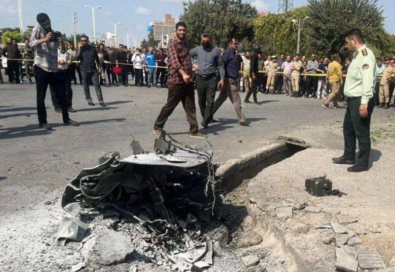 В Иранском городе Горган прямо на дорогу упала ракета