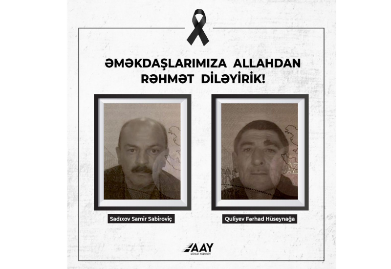Сотрудники Госагентства автодорог Азербайджана, погибшие в результате теракта в Ходжавенде