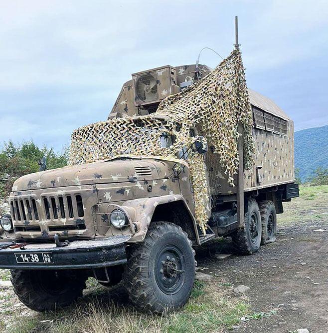 Конфискованная в Карабахе военная техника, оружие и боеприпасы