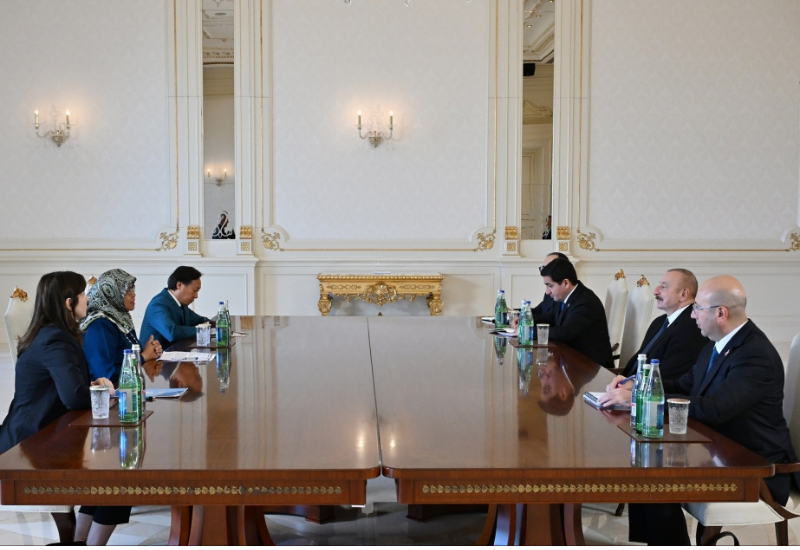 Президент Ильхам Алиев принял исполнительного директора Программы ООН по населенным пунктам