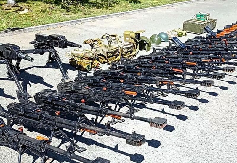 В Ходжалы конфисковано оружие и боеприпасы