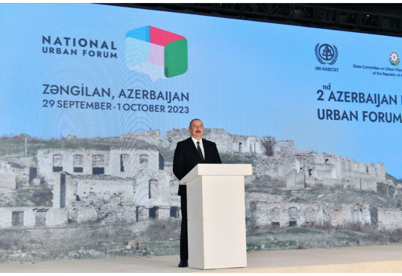 Prezident İlham Əliyev: Zəngilan məscidinin inşası yekunlaşır