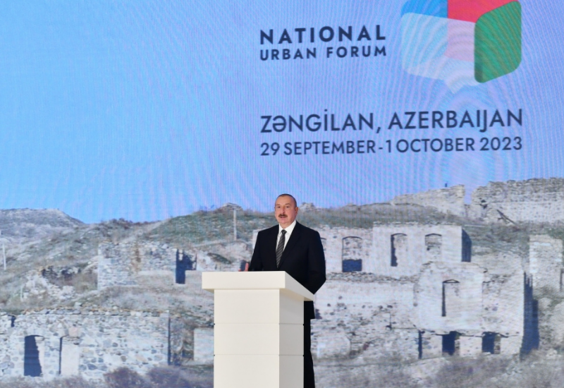 Президент Ильхам Алиев: Строительство железной дороги от Горадиза до Зангилана будет завершено в скором времени