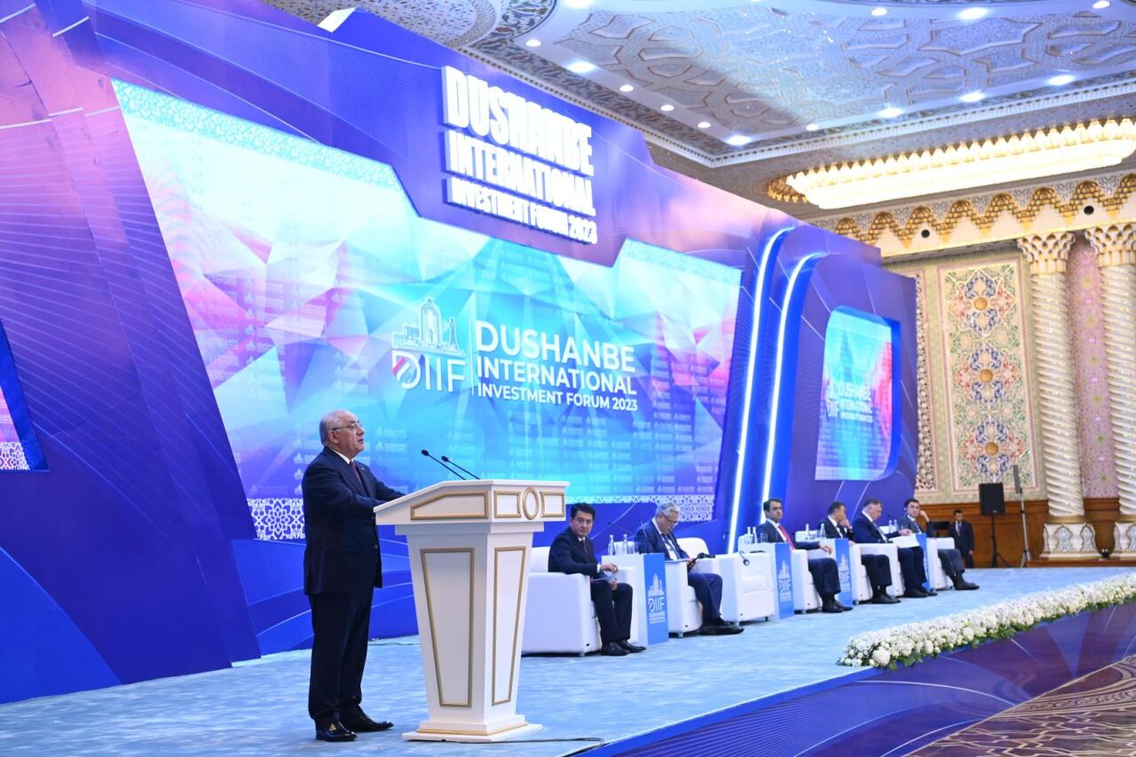 Али Асадов на Международном инвестиционном форуме "Душанбе 2023"