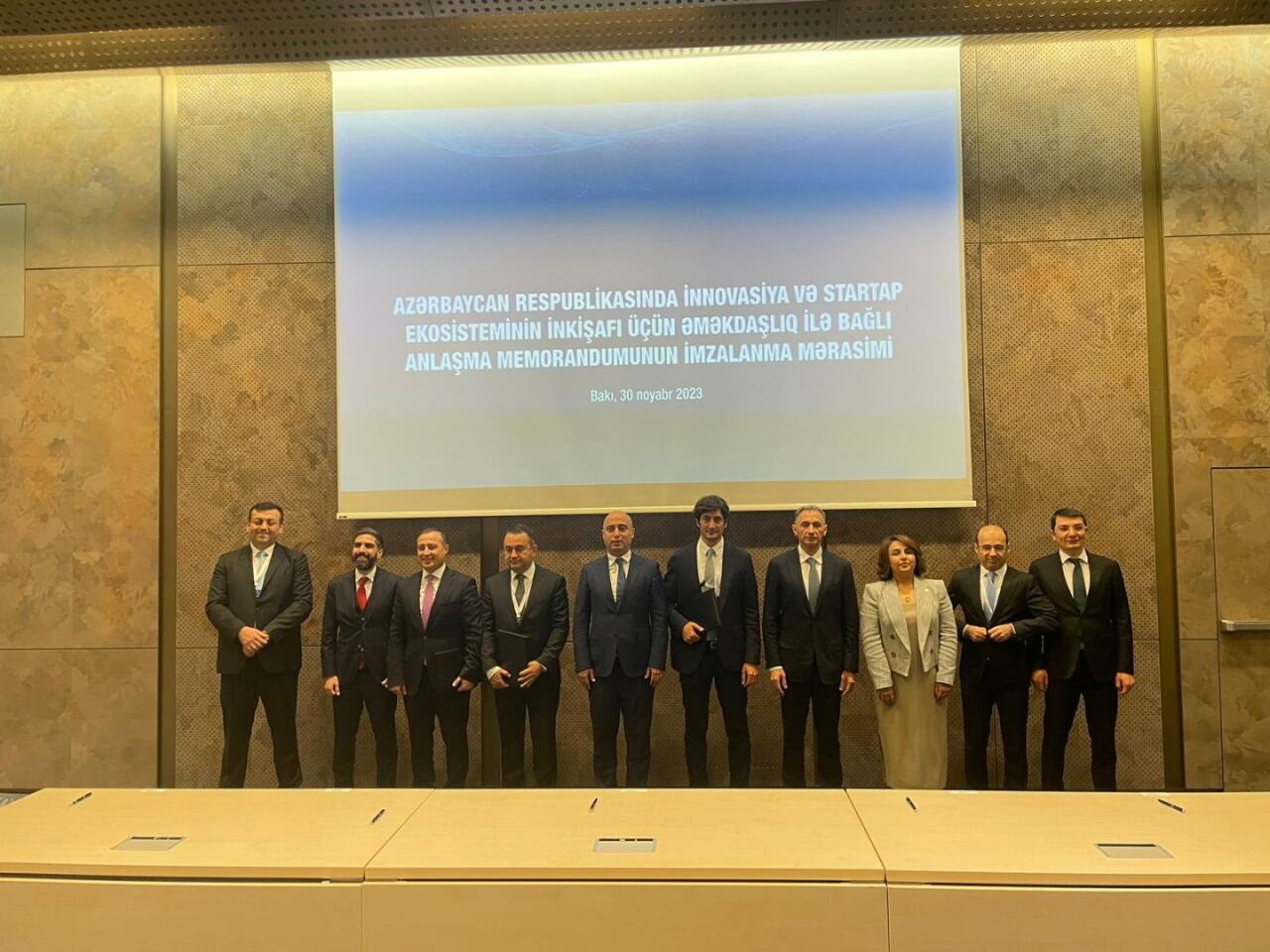 В Азербайджане подписан меморандум о взаимопонимании по сотрудничеству для развития экосистемы инноваций и стартапов