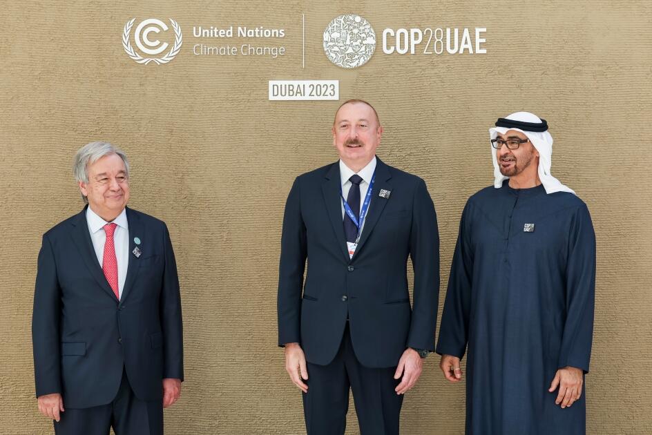 Президент Ильхам Алиев принял участие во Всемирном саммите по действиям в области климата в Дубае