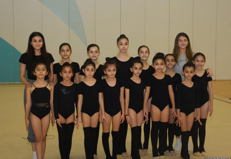 Юные гимнастки из Кюрдамира и Ширвана участвуют в учебно-тренировочных сборах в Национальной арене гимнастики в Баку