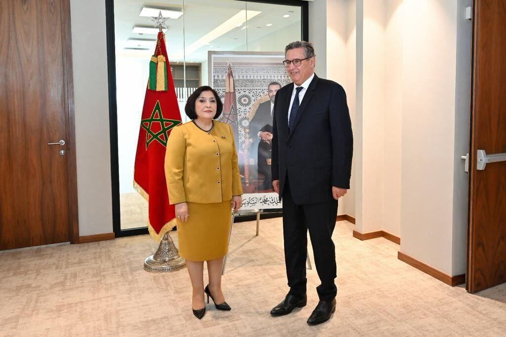 Сахиба Гафарова провела обмен мнениями с премьер-министром Марокко