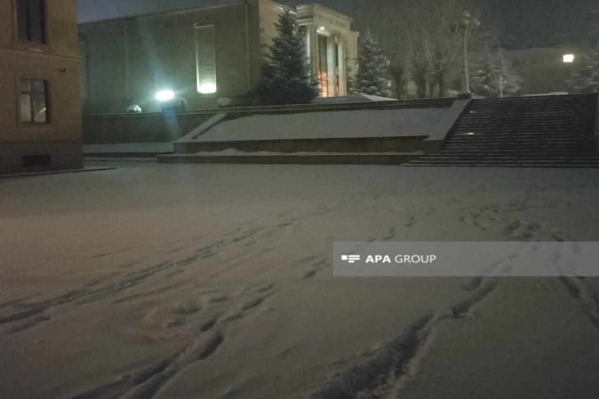 В трех районах Азербайджана выпал снег