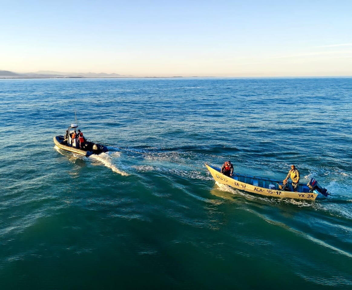 В Каспийском море спасены рыбаки