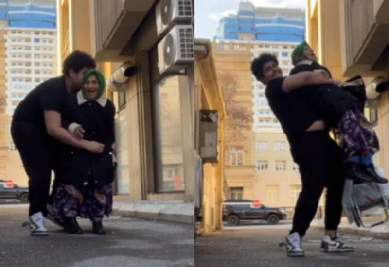 Поиздевавшийся над пожилой женщиной в Баку подросток помещен в больницу