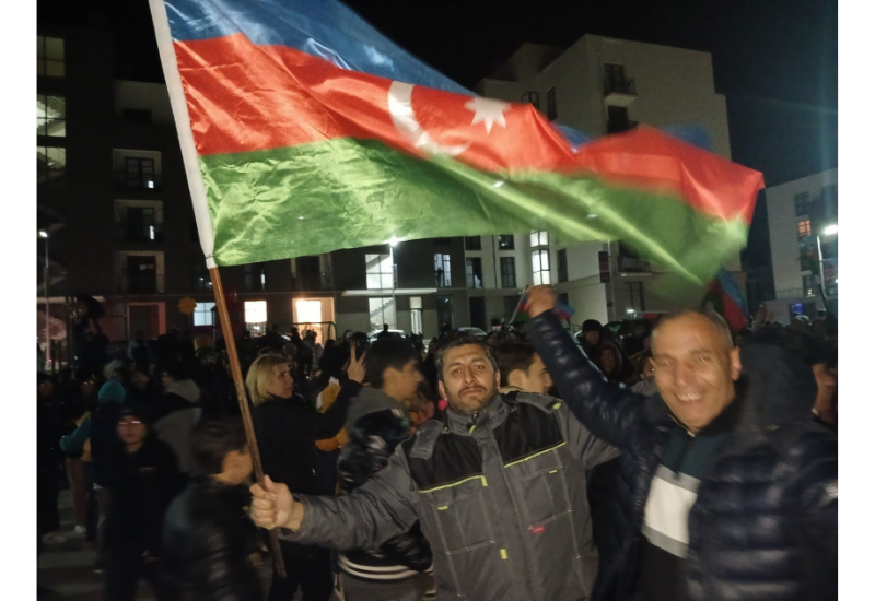 Убедительную победу Ильхама Алиева на выборах с большим воодушевлением отметили в городе Физули